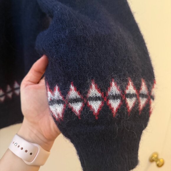 DÔEN Amble Fair Isle-Inspired Mohair-Blend Cardigan (Medium) - Picture 14 of 16